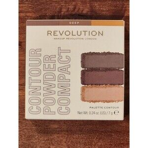 Makeup Revolution London Contour Powder Compact DEEP 0.24 oz Palette NIB!